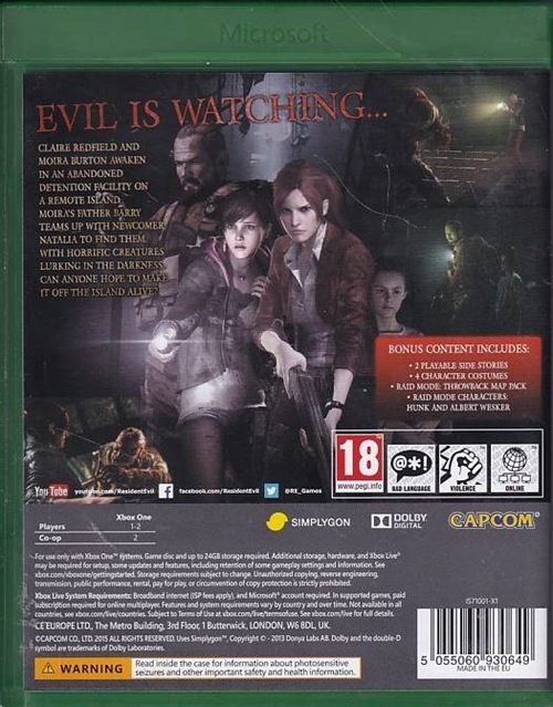 Resident Evil Revelations 2 - Xbox One (A-Grade) (Genbrug)